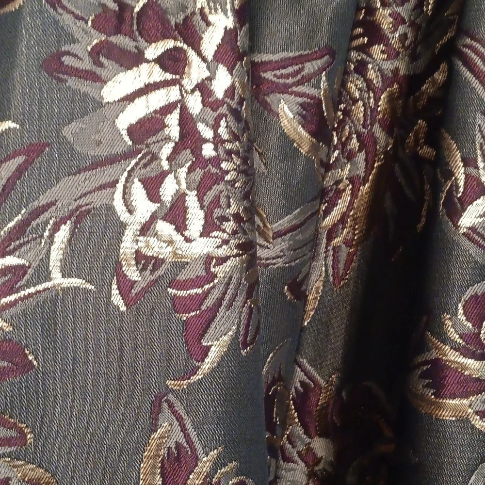 Ted Baker Elegant Gold and Black Floral Dress Size 3 - Picture 4 of 12